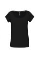 Dames T-shirt Boothals Kariban K384 BLACK